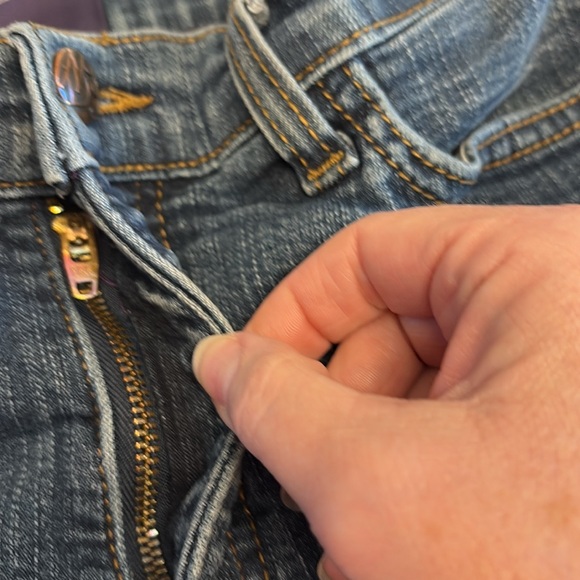 Not Your Daughter’s Jeans jeans straight leg bottom/zip 5 pockets high rise Sz 8 - Picture 7 of 9